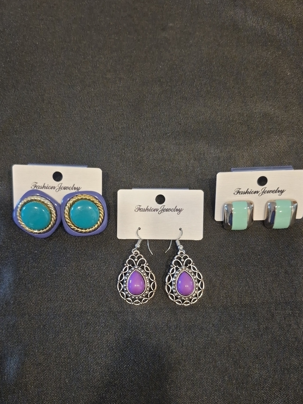 Set Of 3 Fashion Jewelry Earrings